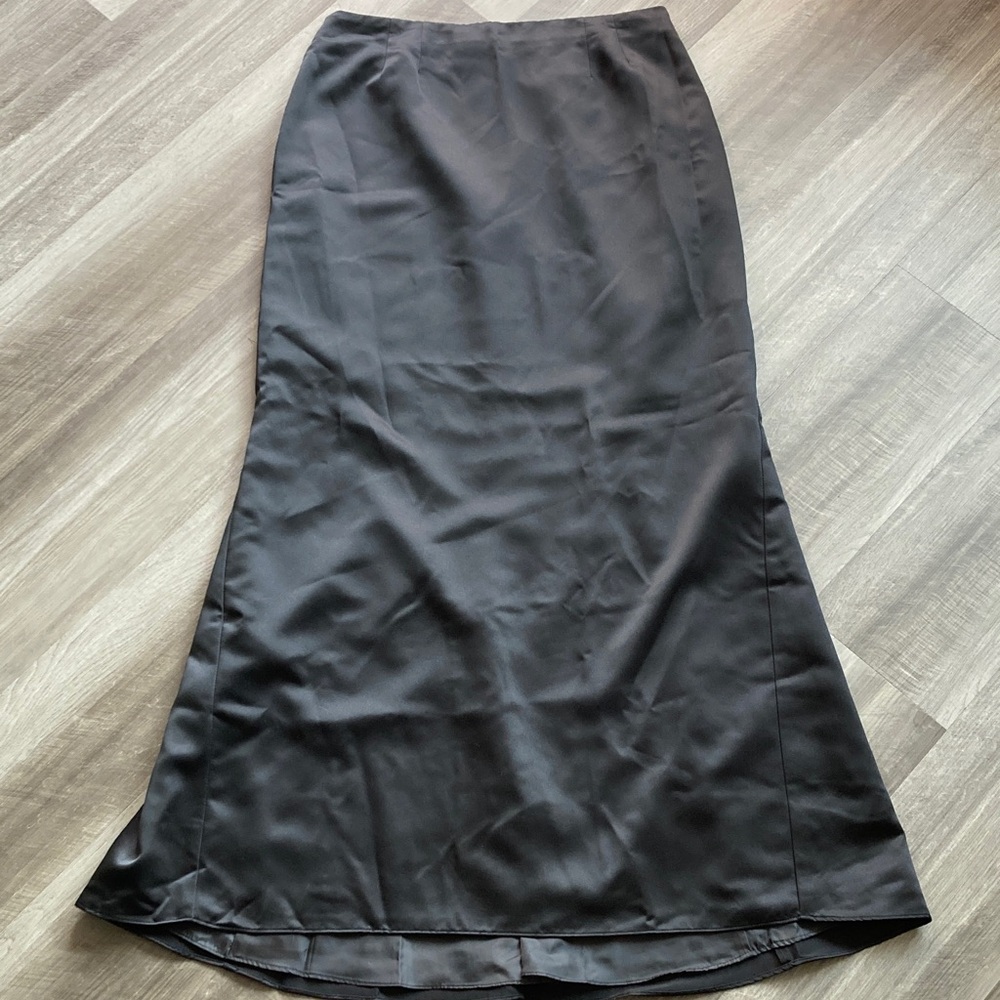 Alex Evenings Mermaid Fishtail style Satin Maxi Skirt Event Formal Prom sz L